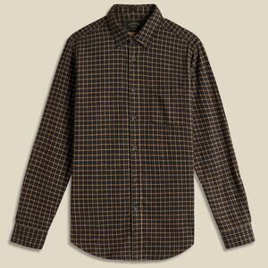 NEW PORTUGUESE FLANNEL men's terra flannel long sleeve shirt in blue